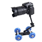 YELANGU YLG0105B Mini macchina fotografica in scala Dolly Track per fotocamere Canon/Nikon/fotocamera DSLR, YLG0105B