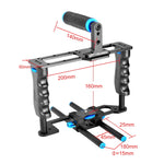 YELANGU YLG0107E-A Set superiore stabilizzatore con impugnatura a gabbia protettiva per fotocamera DSLR