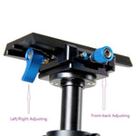 YELANGU S40L Stabilizzatore portatile in lega di alluminio da 40 cm per fotocamera DSLR DV