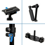 YELANGU S40L Stabilizzatore portatile in lega di alluminio da 40 cm per fotocamera DSLR DV