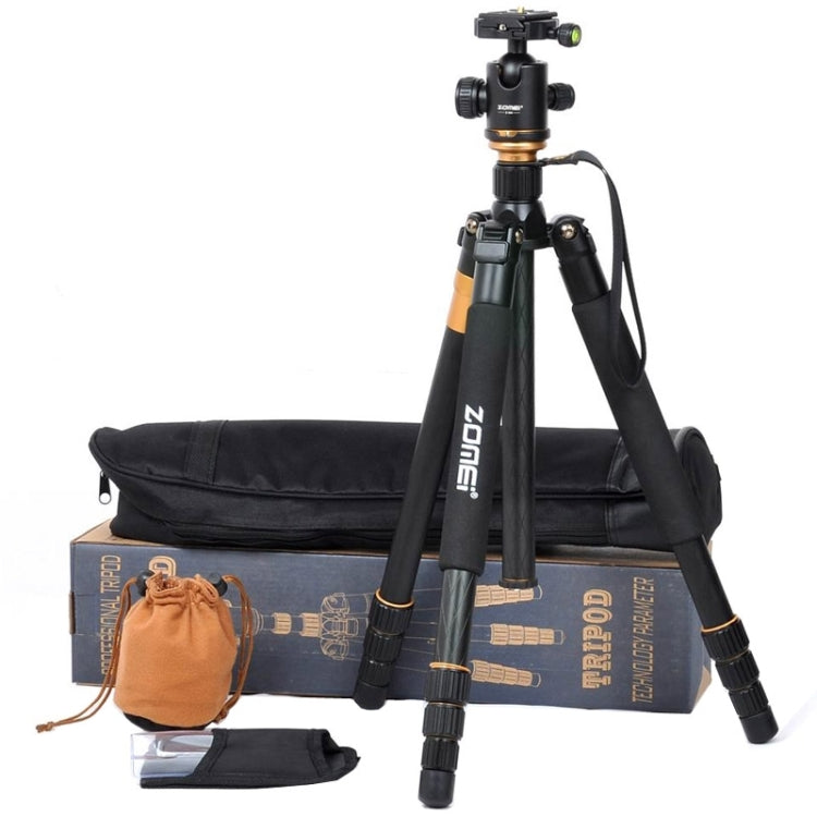 ZOMEI Z688 Monopiede treppiede portatile da viaggio professionale in lega di magnesio con testa a sfera per fotocamera digitale, Z688