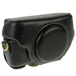 Borsa per fotocamera in pelle PU stile retrò con cinturino per Sony RX100 M3 / M4 / M5