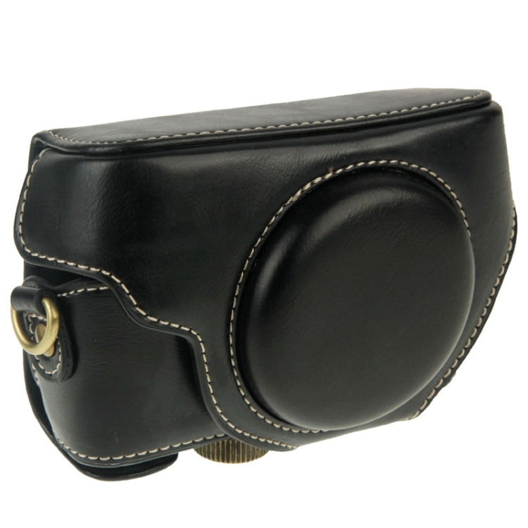 Borsa per fotocamera in pelle PU stile retrò con cinturino per Sony RX100 M3 / M4 / M5
