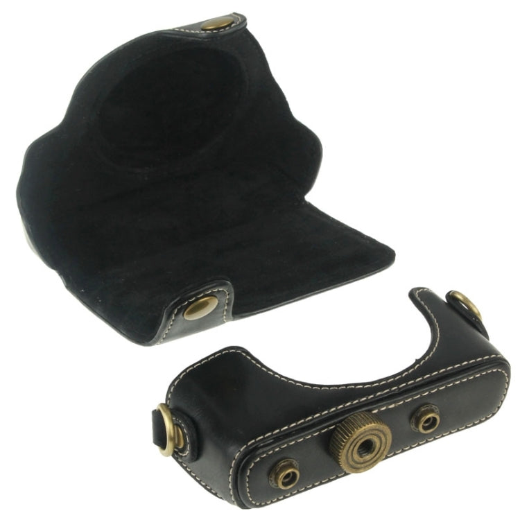 Borsa per fotocamera in pelle PU stile retrò con cinturino per Sony RX100 M3 / M4 / M5