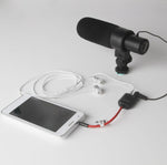 Cavo sdoppiatore microfono per cuffie Aputure da 3,5 mm audio Y maschio a 2 femmine, 3.5mm Male to 2 Female