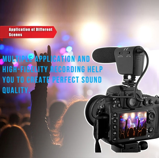 Microfono DEBO YS-8 per videocamere DSLR e DV