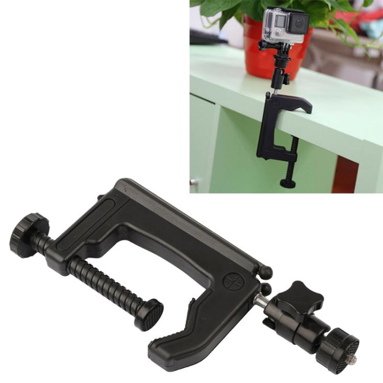 Supporto da tavolo con morsetto fisso per action camera
