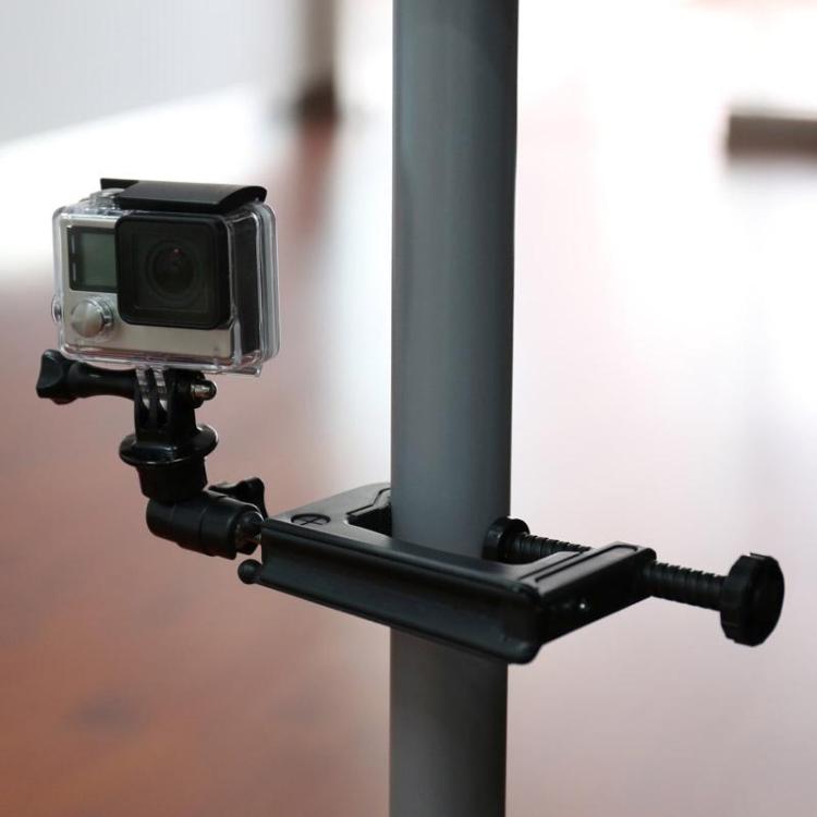 Supporto da tavolo con morsetto fisso per action camera