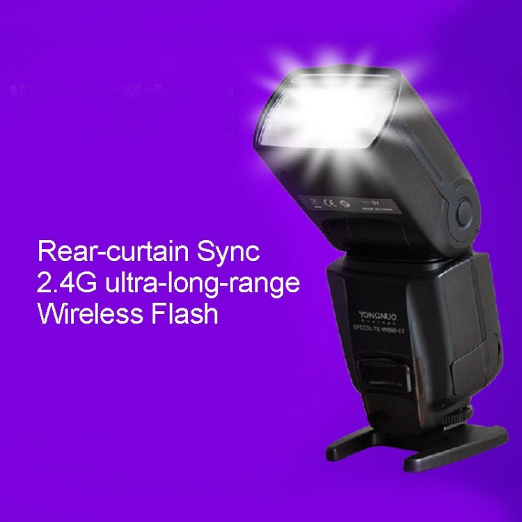YN-560 III Speedlite flash wireless a raggio ultra lungo con slitta in metallo per fotocamera DSLR Canon / Nikon / Pentax / Olympus, YN-560 III