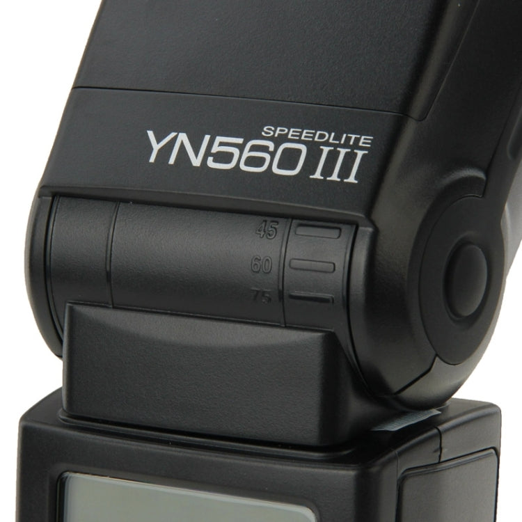 YN-560 III Speedlite flash wireless a raggio ultra lungo con slitta in metallo per fotocamera DSLR Canon / Nikon / Pentax / Olympus, YN-560 III