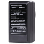 Caricabatterie intelligente per batteria per fotocamera digitale con presa di corrente e set da viaggio per caricabatteria da auto per Gopro HD HERO3, HERO3