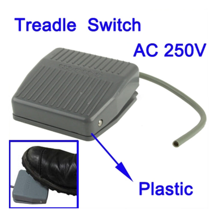 Interruttore a pedale in plastica strutturata CA 250 V 10 A (TFS-201), TFS-201