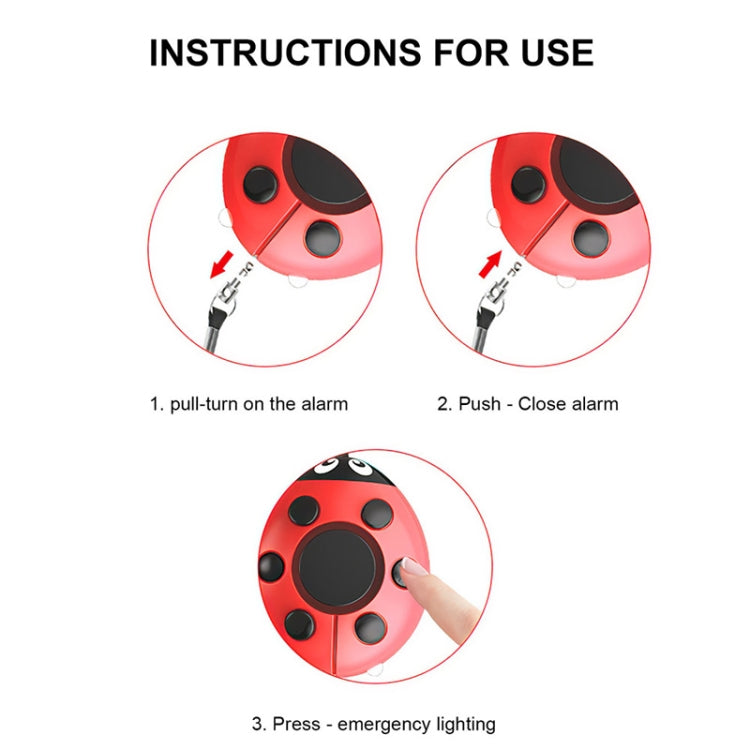 Allarme Personale Coccinella, Autodifesa Difendi Lupo, Mini Allarme per Ragazze e Bambini, Ladybird