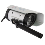 Fotocamera finta solare con luce LED rossa lampeggiante
