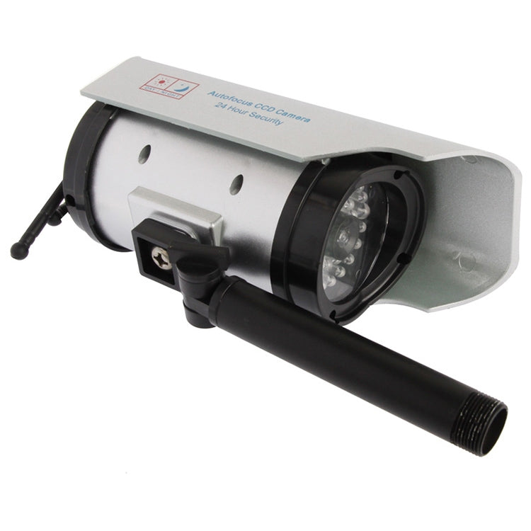Fotocamera finta solare con luce LED rossa lampeggiante