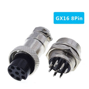Connettore presa per presa aeronautica GX16 a 8 pin fai da te da 16 mm (5 pezzi in un unico pacchetto, il prezzo è per 5 pezzi)