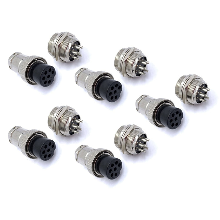 Connettore presa aeronautica GX16 7 pin 16mm 5 pezzi