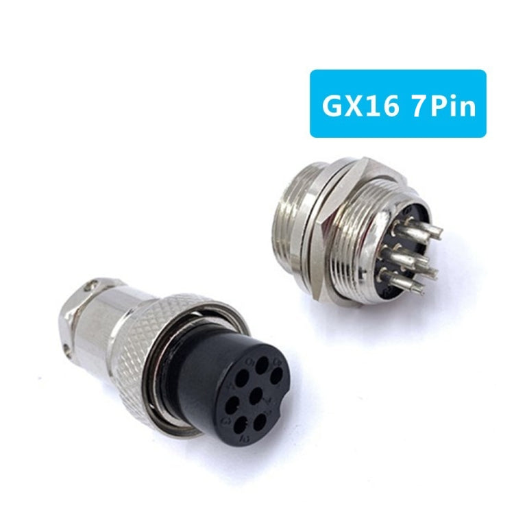 Connettore presa per presa aeronautica GX16 a 7 pin fai da te da 16 mm (5 pezzi in un unico pacchetto, il prezzo è per 5 pezzi), 7 Pin