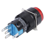 Interruttore / indicatore a pulsante rotondo fai-da-te per auto, Red Indicator, Green Indicator