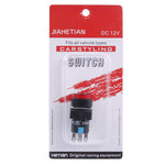Interruttore / indicatore a pulsante rotondo fai-da-te per auto, Red Indicator, Green Indicator