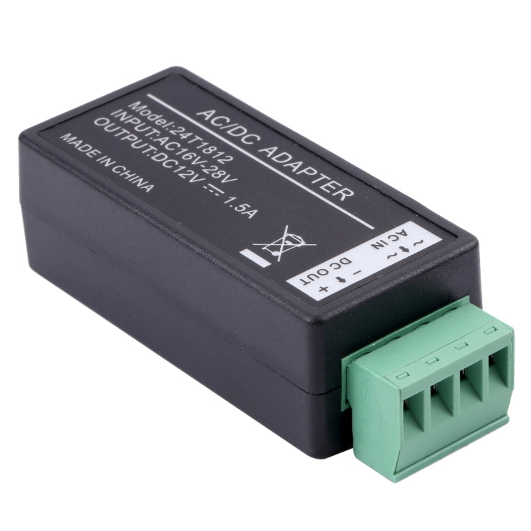 Adattatore AC/CC 16-28V a 12V 1.5A compatto