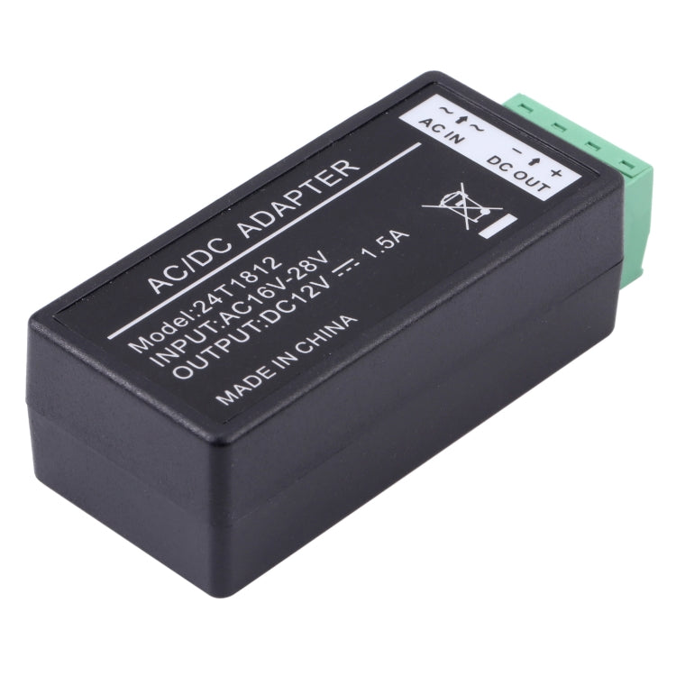 Adattatore AC/CC 16-28V a 12V 1.5A compatto