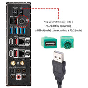Spina convertitore USB femmina a PS maschio da 10 pezzi