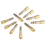Adattatori jack audio 6,35 mm maschio a 3,5 mm femmina 10 pezzi