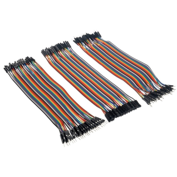 Cavo breadboard da 40 pezzi maschio a maschio/maschio a femmina/femmina a femmina (120 pezzi per confezione), Male to Male (40 PCS)