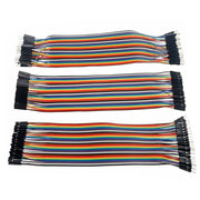 Cavo breadboard da 40 pezzi maschio a maschio/maschio a femmina/femmina a femmina (120 pezzi per confezione), Male to Male (40 PCS)