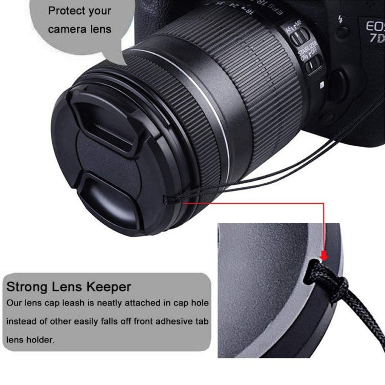 Copriobiettivo per fotocamera con pizzico centrale da 72 mm, 72mm