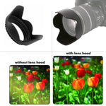 Paraluce da 72 mm per fotocamere (attacco a vite), 72mm