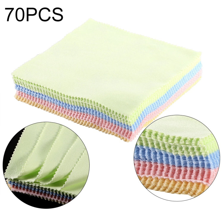 Panno morbido per la pulizia da 70 pezzi per schermo LCD/occhiali/schermo del telefono cellulare, Cleaning Cloth