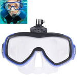 Maschera subacquea in silicone con supporto videocamera