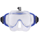 Maschera subacquea in silicone con supporto videocamera