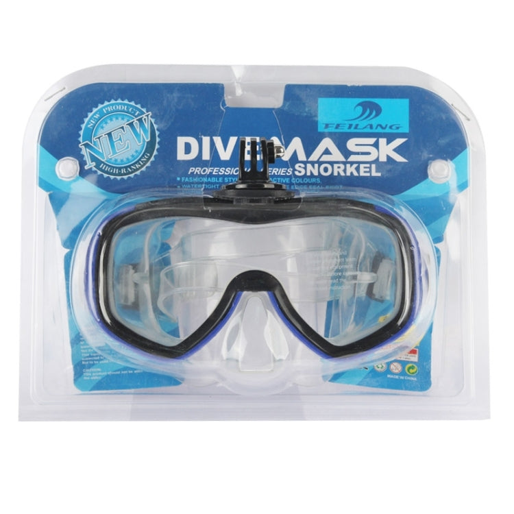 Maschera subacquea in silicone con supporto videocamera