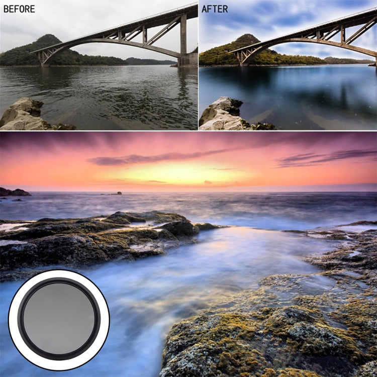 Filtro variabile regolabile con fader ND da 72 mm, filtro da ND 2 a ND 400, 72mm