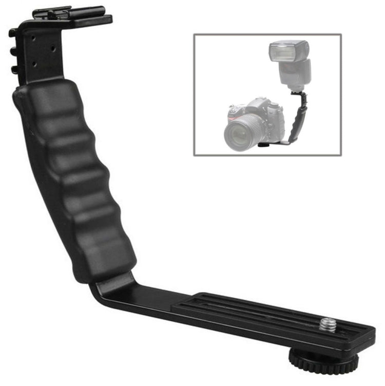 Staffa metallica universale per flash professionale per fotocamera digitale DSLR, L-bracket