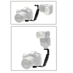 Staffa metallica universale per flash professionale per fotocamera digitale DSLR, L-bracket