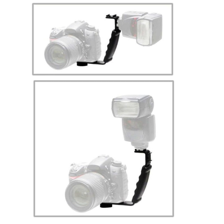 Staffa metallica universale per flash professionale per fotocamera digitale DSLR, L-bracket