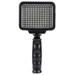 LED-5009 Luce video a 120 LED con fogli morbidi e filtri gialli e batteria agli ioni di litio Sony NP-F770/750 da 7,4 V 4400 mAh per fotocamera/videocamera, 120 LED with NP-F770