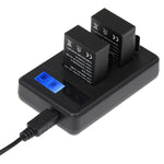 Caricabatterie doppio per schermo LCD GP158-B per GoPro HERO3+ /3 (AHDBT-301, AHDBT-302), visualizza la capacità di ricarica, For GoPro HERO3+ /3