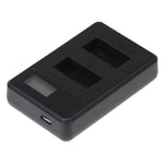 Caricabatterie doppio per schermo LCD GP158-B per GoPro HERO3+ /3 (AHDBT-301, AHDBT-302), visualizza la capacità di ricarica, For GoPro HERO3+ /3