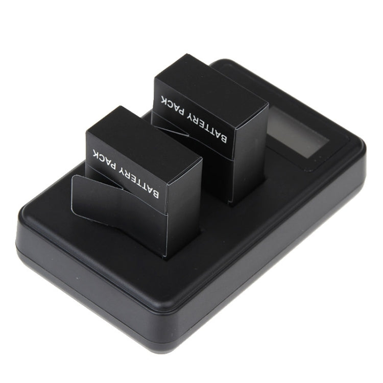 Caricabatterie doppio per schermo LCD GP158-B per GoPro HERO3+ /3 (AHDBT-301, AHDBT-302), visualizza la capacità di ricarica, For GoPro HERO3+ /3