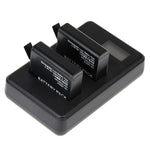 Caricabatterie doppio LCD per GoPro HERO4