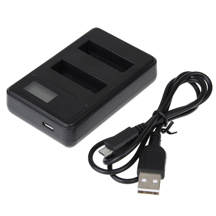 Caricabatterie doppio LCD per GoPro HERO4