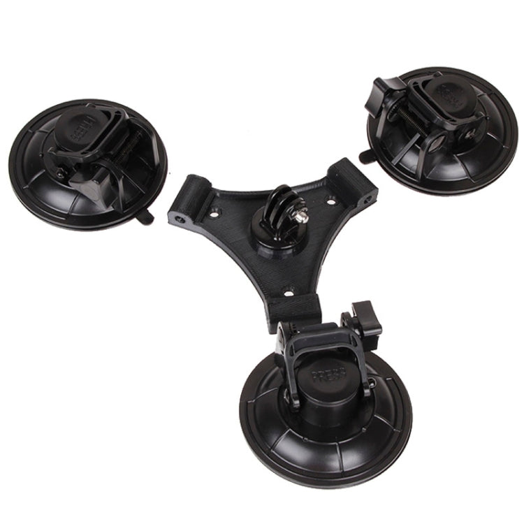 Supporto a ventosa triangolare per action cam GoPro e DJI