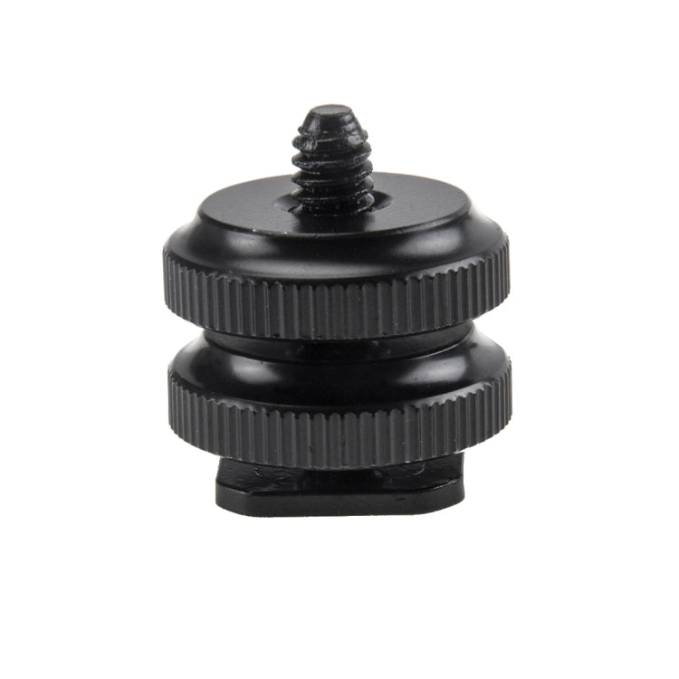 Adattatore a vite rinforzato in lega di alluminio da 1/4 di pollice con slitta calda con doppio dado per fotocamere DSLR, GoPro HERO9 Black /HERO8 Black /7 /6/ 5 /5 Session /4 /3+ /3 /2 /1