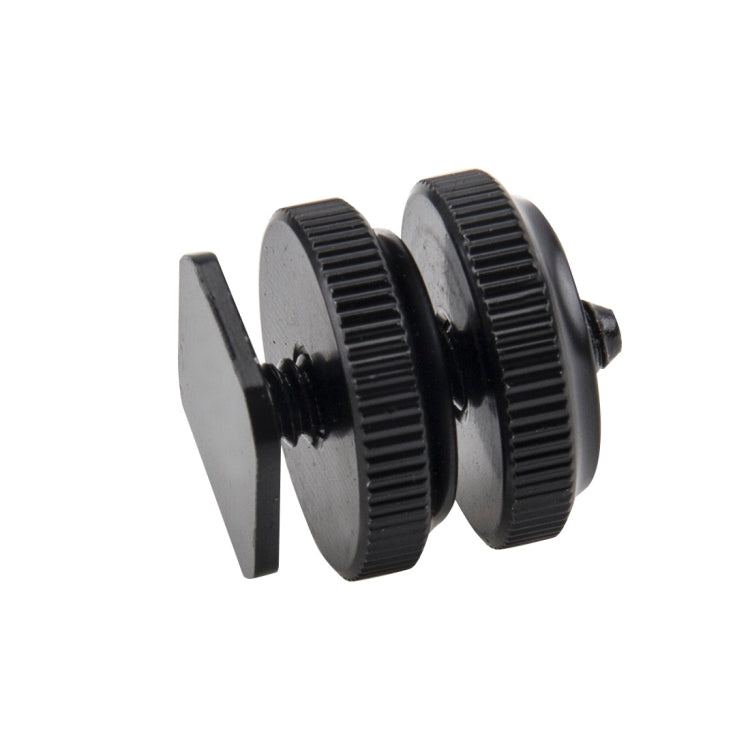 Adattatore a vite rinforzato in lega di alluminio da 1/4 di pollice con slitta calda con doppio dado per fotocamere DSLR, GoPro HERO9 Black /HERO8 Black /7 /6/ 5 /5 Session /4 /3+ /3 /2 /1