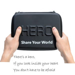 Custodia da viaggio portatile impermeabile antiurto per GoPro Hero11 Black / HERO10 Black / HERO9 Black / HERO8 Black / HERO7 /6 /5 /5 Session /4 Session /4 /3+ /3 /2 /1, DJI Osmo Action e altri accessori per action cam, Dimensioni: 22 cm x 16 cm x 7 c...